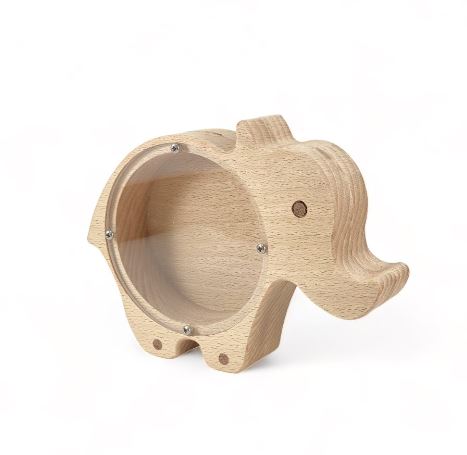 Wooden Piggy Bank Money Box