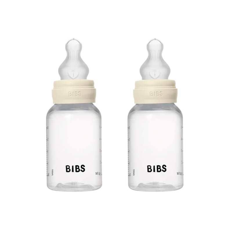 BIBS Baby Plastic Bottle 2-Pack 150ml - Silicone Nipple