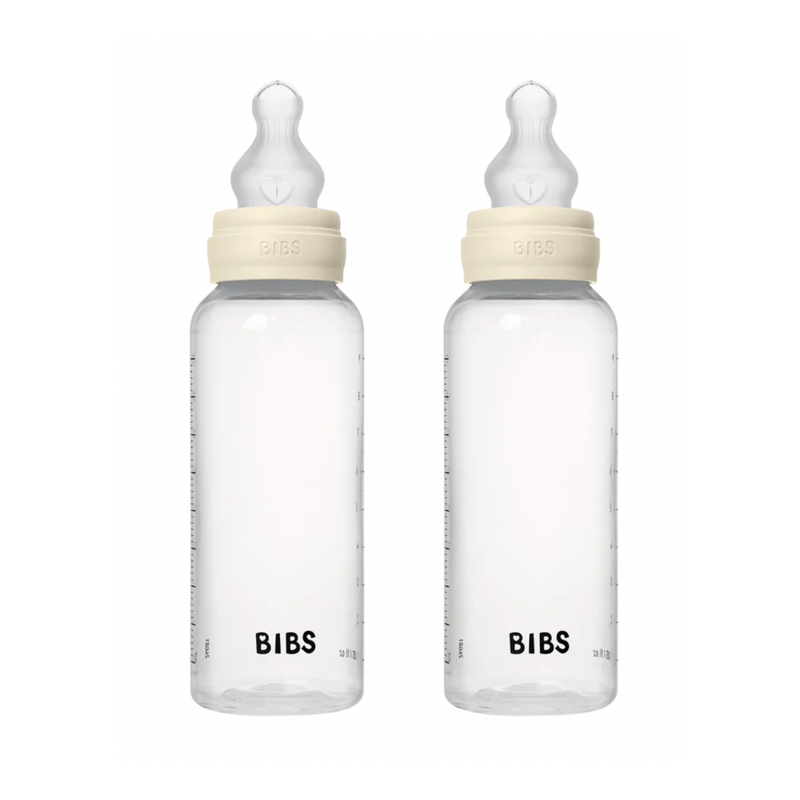 BIBS Baby Plastic Bottle 2-Pack 270ml - Silicone Nipple