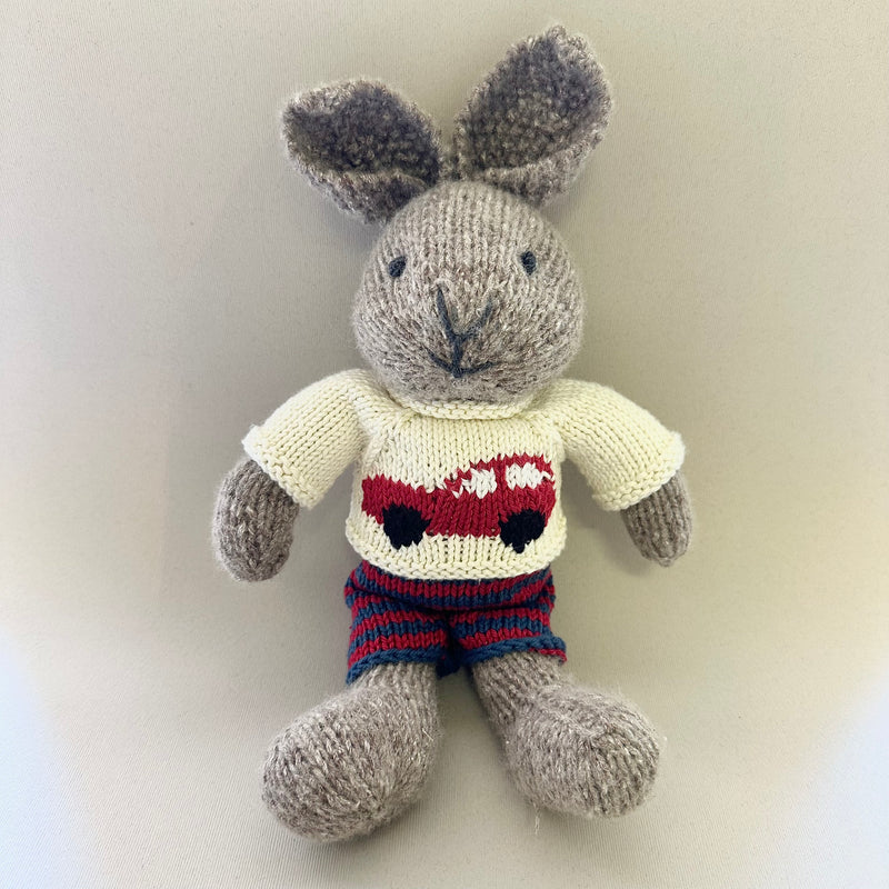 Hand Knitted Bunny - Indy