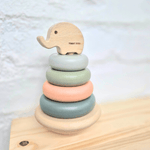 Wooden Elephant Ring Stacker