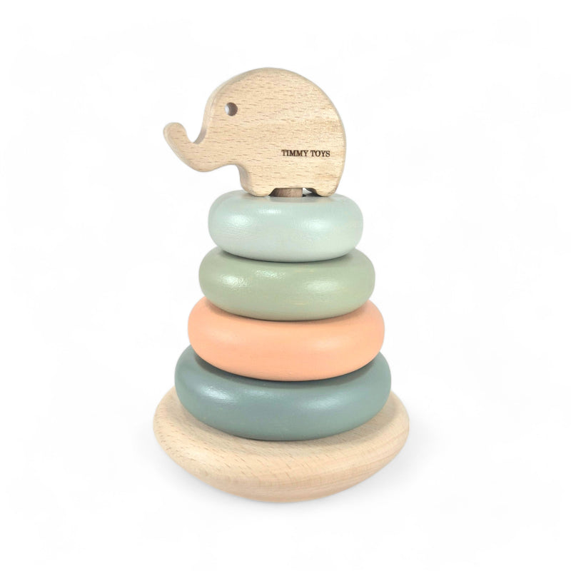 Wooden Elephant Ring Stacker